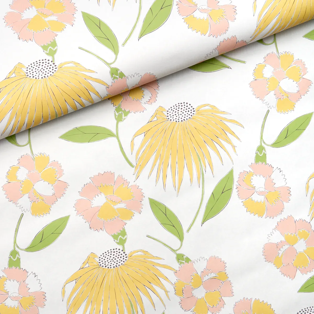 BOUQUET TOSS PINK LEMONADE Schumacher Wallpaper wallpaper - SKU 5013840