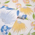 BOUQUET TOSS PINK LEMONADE Schumacher Wallpaper wallpaper - SKU 5013840