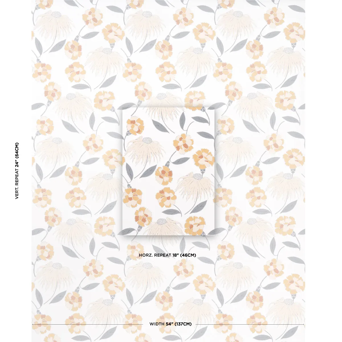 BOUQUET TOSS TOAST Schumacher Wallpaper wallpaper - SKU 5013842
