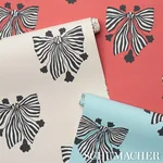 BOW-WOW-WOW - CREAM Schumacher Wallpaper | Wallpaper Twins BOW-WOW-WOW CREAM Schumacher Wallpaper wallpaper - SKU 5015472