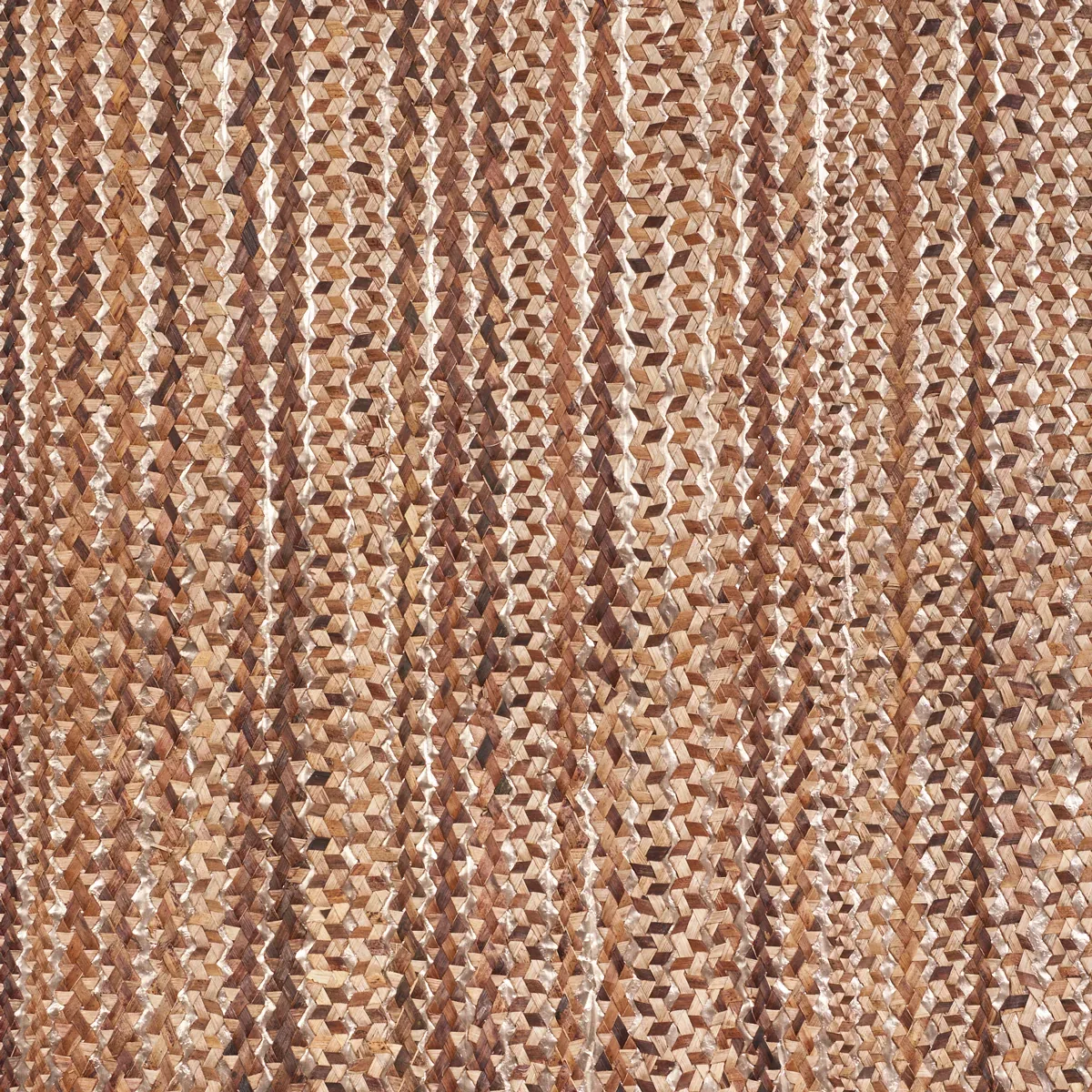 BRAIDED BACBAC SHIMMER COPPER Schumacher Wallpaper wallpaper - SKU 5010210