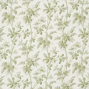 Schumacher BRANTWOOD VINE wallpaper, color LEAF, SKU 5016350