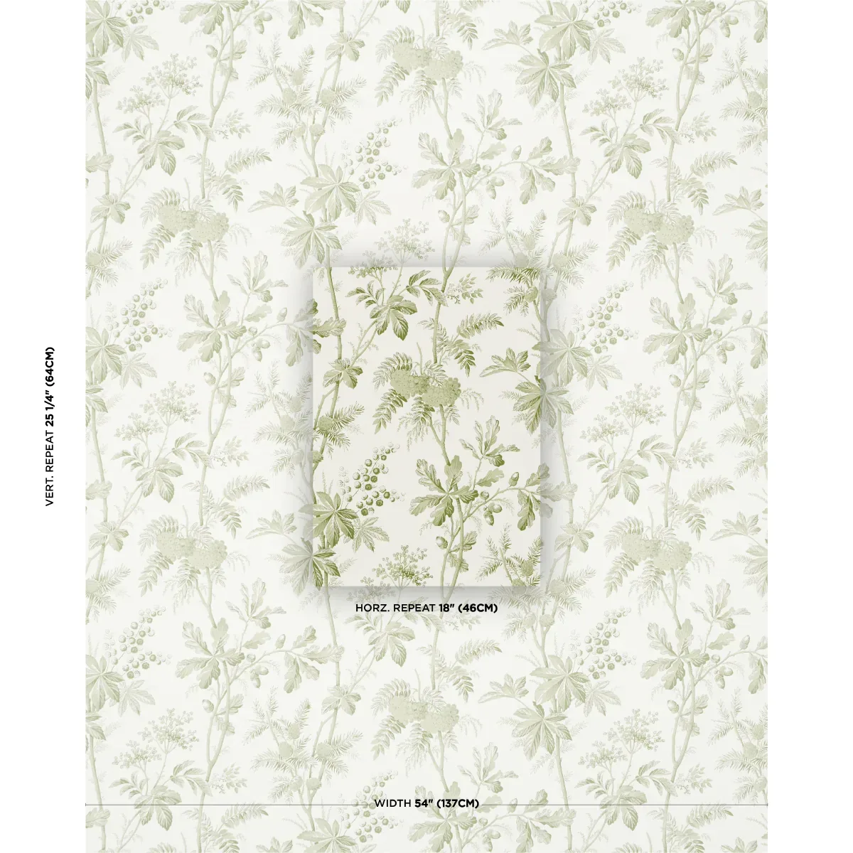 BRANTWOOD VINE LEAF Schumacher Wallpaper wallpaper - SKU 5016350