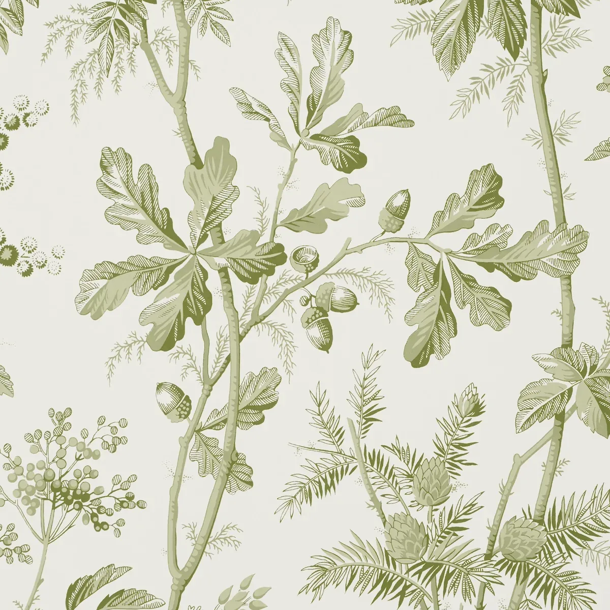 BRANTWOOD VINE LEAF Schumacher Wallpaper wallpaper - SKU 5016350