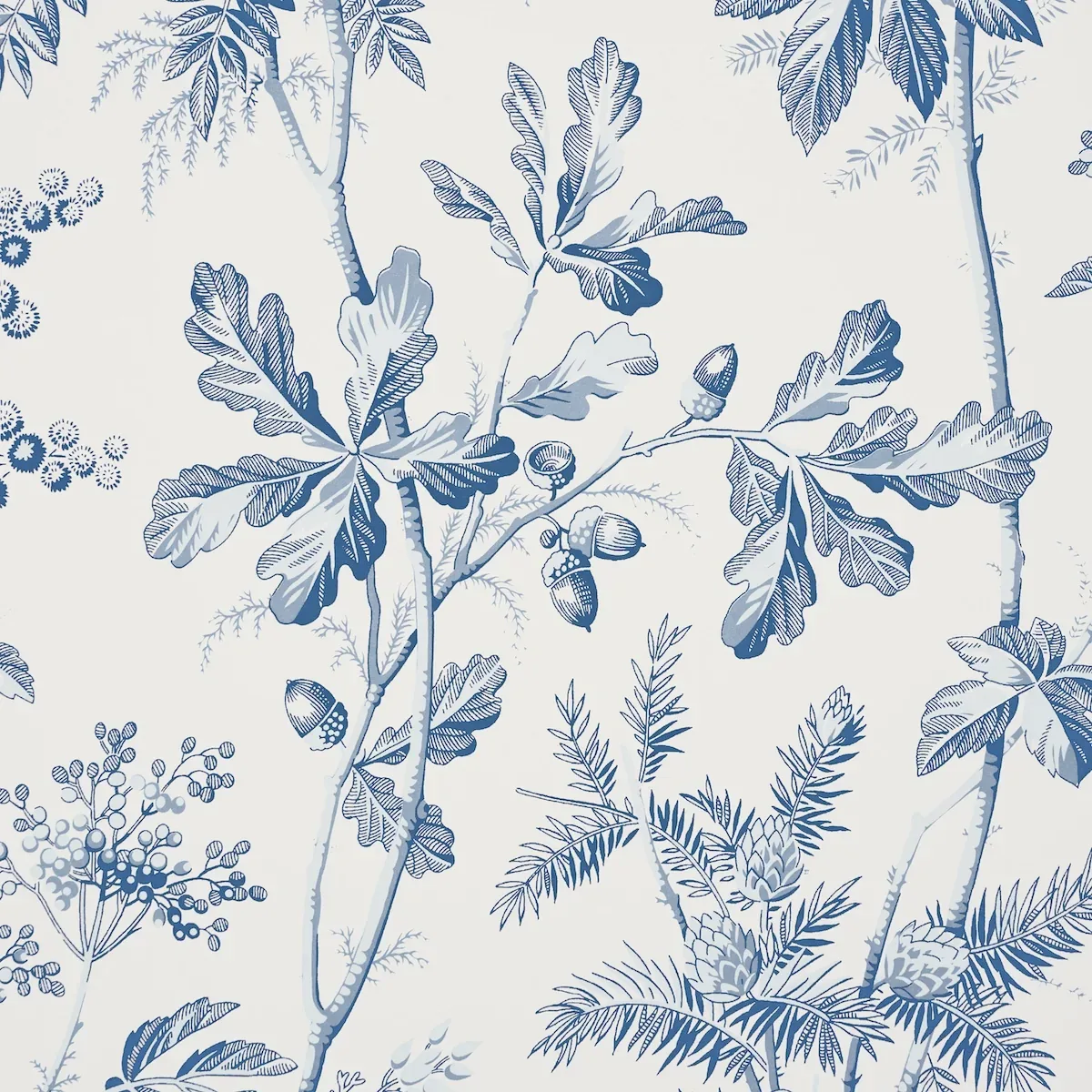 BRANTWOOD VINE PORCELAIN Schumacher Wallpaper wallpaper - SKU 5016351