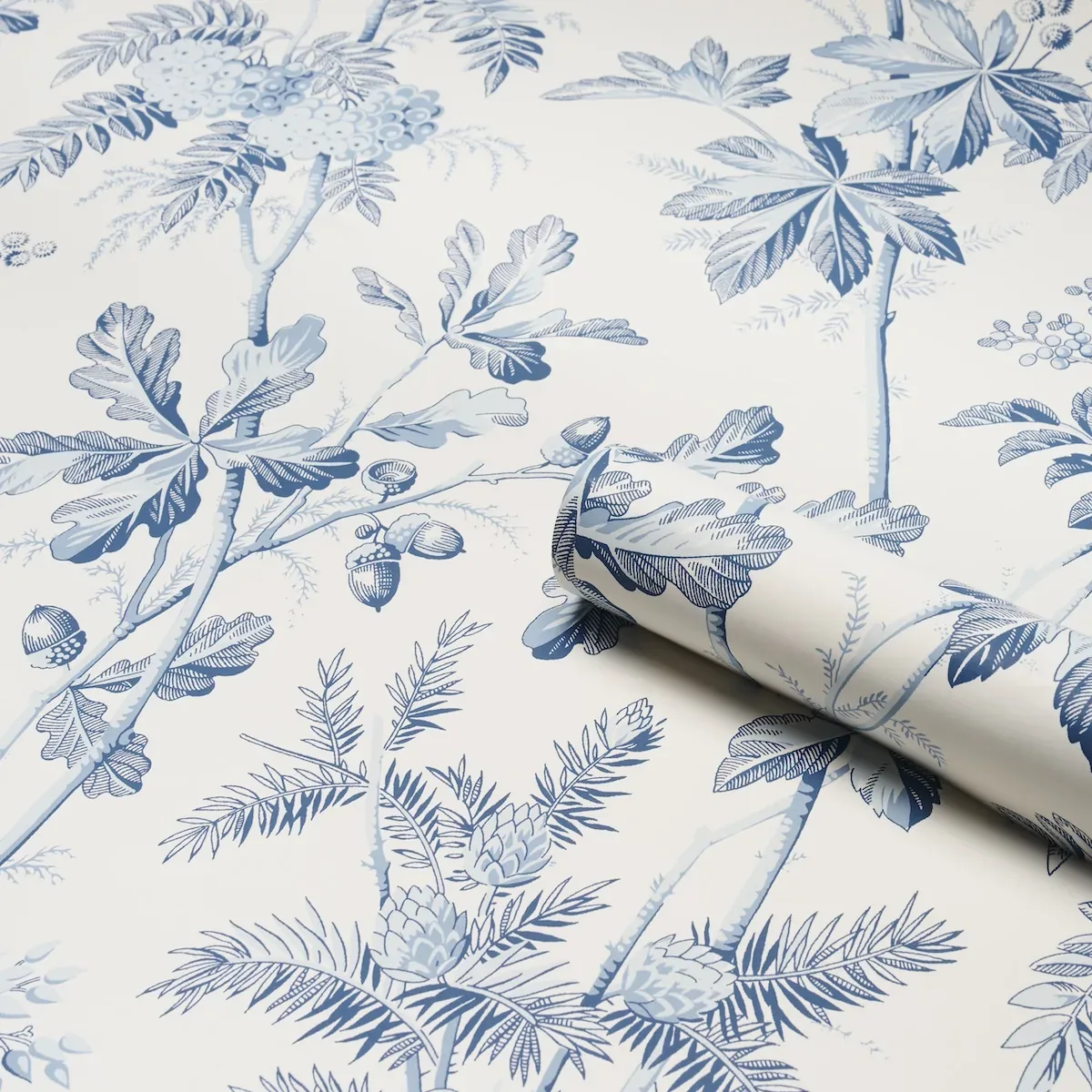 BRANTWOOD VINE PORCELAIN Schumacher Wallpaper wallpaper - SKU 5016351