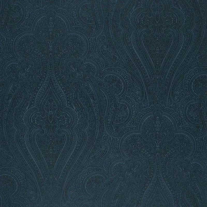 BRECKENRIDGE PAISLEY LAPIS Schumacher Wallpaper wallpaper - SKU 5006241