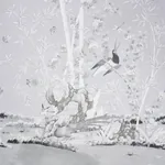 BRIGHTON PAVILION PANEL BLACK & WHITE Schumacher Wallpaper wallpaper - SKU 5007742