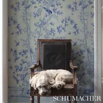 BRIGHTON PAVILION PANEL BLUE Schumacher Wallpaper wallpaper - SKU 5007744
