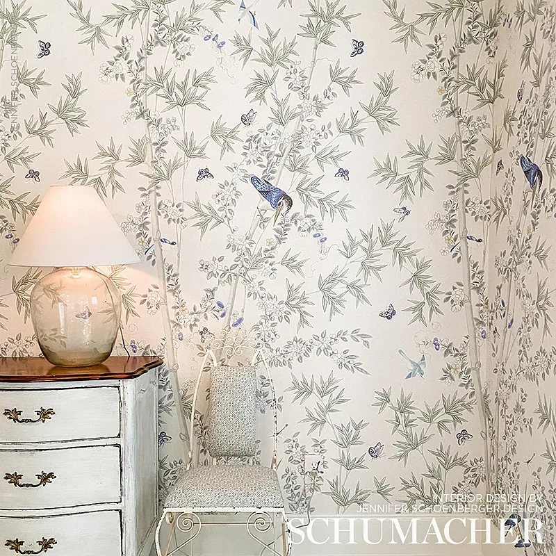 BRIGHTON PAVILION PANEL GREEN Schumacher Wallpaper wallpaper - SKU 5007745