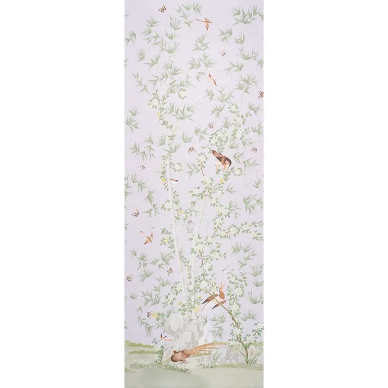 Schumacher BRIGHTON PAVILION PANEL wallpaper, color LILAC, SKU 5007748
