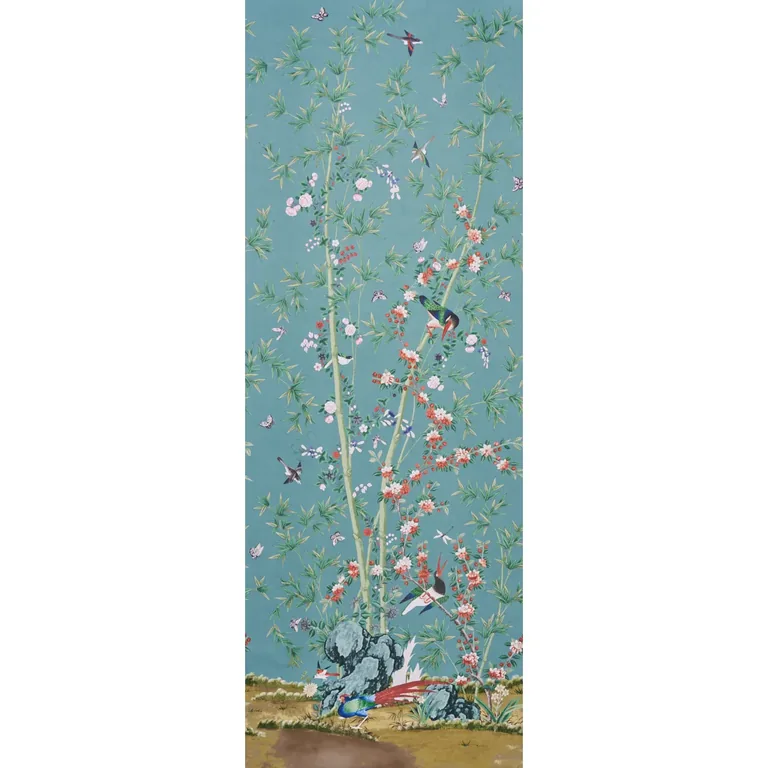 Schumacher BRIGHTON PAVILION PANEL wallpaper, color MULTI, SKU 5007740