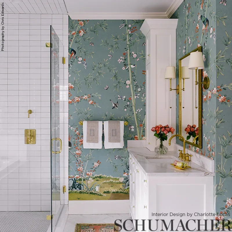 BRIGHTON PAVILION PANEL MULTI Schumacher Wallpaper wallpaper - SKU 5007740