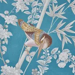 BRIGHTON PAVILION PANEL PEACOCK Schumacher Wallpaper wallpaper - SKU 5007741