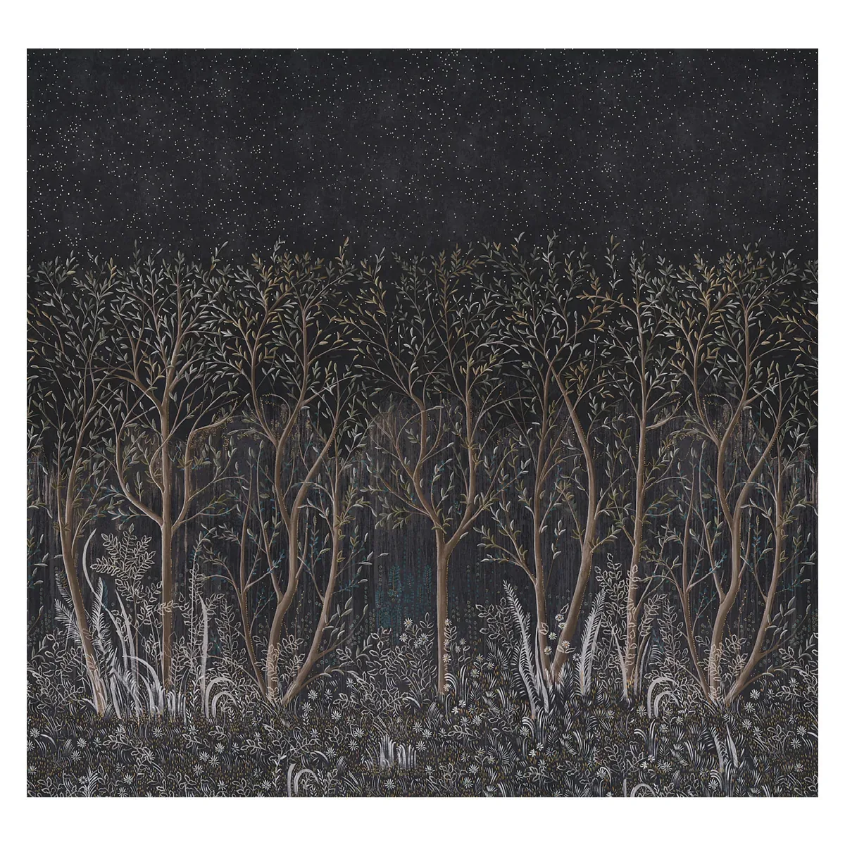 wallpapertwins-schumacher-brindille-golden-accented-panel set-carbon-5010921-img-1