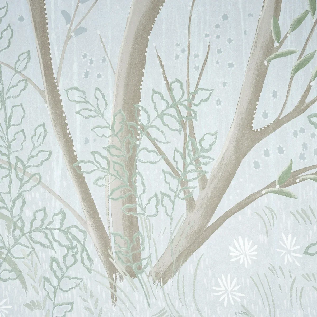 BRINDILLE GOLDEN ACCENTED PANEL SET - MINERAL Schumacher Wal BRINDILLE GOLDEN ACCENTED PANEL SET MINERAL Schumacher Wallpaper wallpaper - SKU 5010923