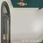 BRINDILLE STARRY SKY PEACOCK Schumacher Wallpaper wallpaper - SKU 5017120