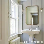 BRISTLE STRIPE SISAL DOVE Schumacher Wallpaper wallpaper - SKU 5016741