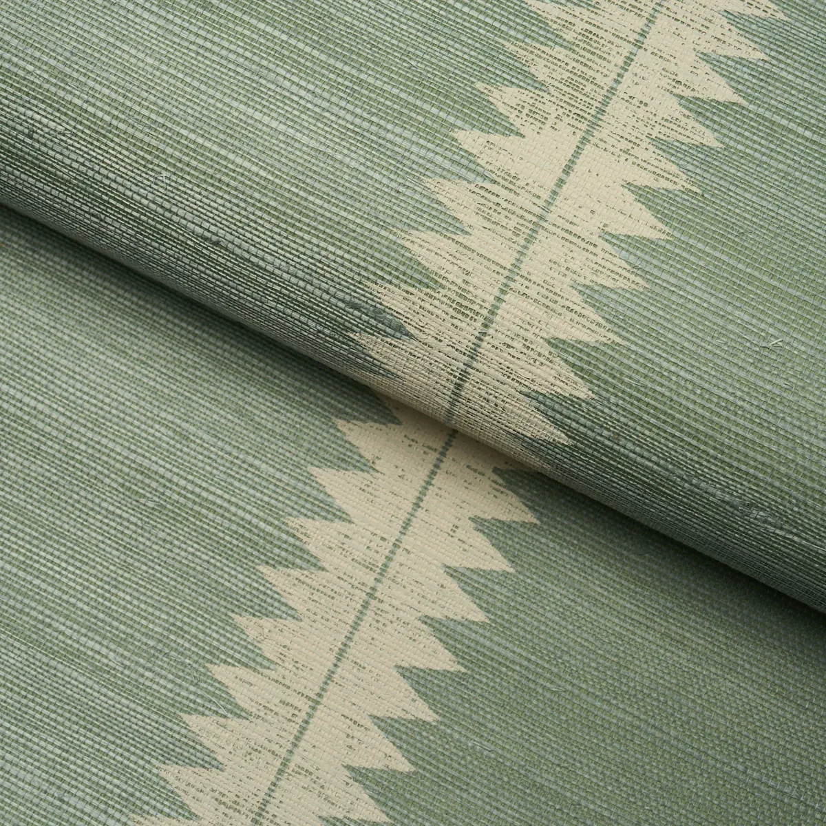 BRISTLE STRIPE SISAL SEAGLASS Schumacher Wallpaper wallpaper - SKU 5016742