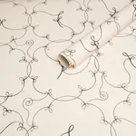 BRODERIE BLACK & IVORY Schumacher Wallpaper wallpaper - SKU 5017852