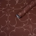 BRODERIE BORDEAUX Schumacher Wallpaper wallpaper - SKU 5017850