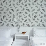 BURNELL BUTTERFLY BLACK Schumacher Wallpaper wallpaper - SKU 5011742