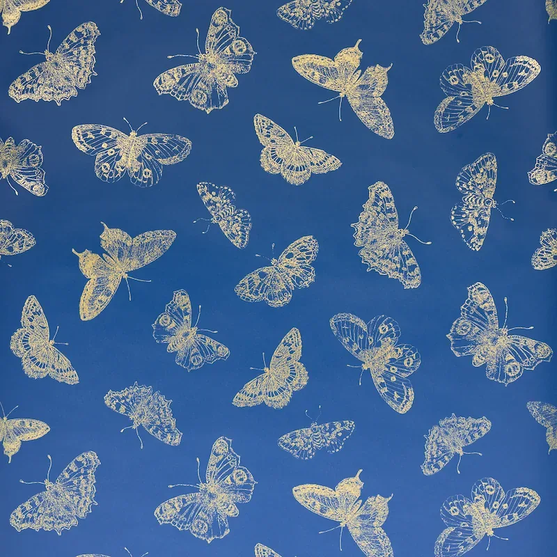 BURNELL BUTTERFLY BLUE Schumacher Wallpaper wallpaper - SKU 5011741