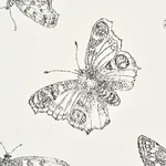 BURNELL BUTTERFLY IVORY Schumacher Wallpaper wallpaper - SKU 5011740