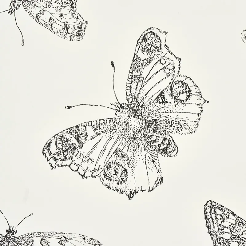 BURNELL BUTTERFLY IVORY Schumacher Wallpaper wallpaper - SKU 5011740