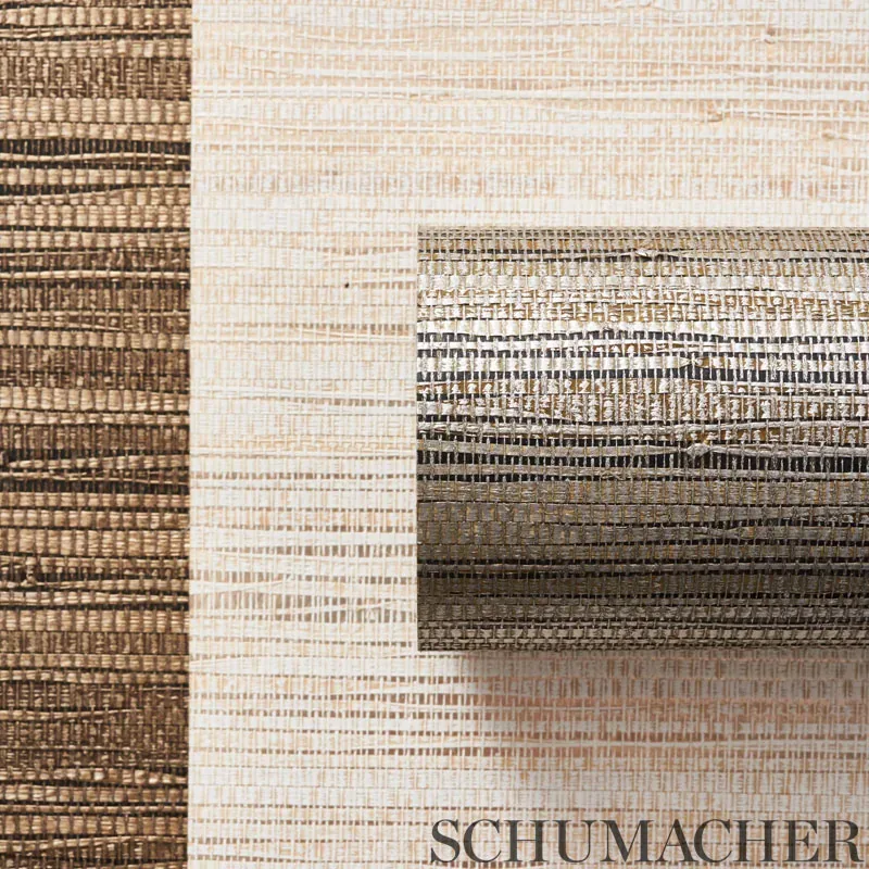 BURNISHED RAFFIA - BURNISHED IVORY Schumacher Wallpaper | Wa BURNISHED RAFFIA BURNISHED IVORY Schumacher Wallpaper wallpaper - SKU 5007820