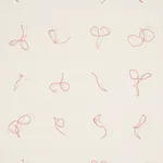 BUTCHER STRING RED AND WHITE ON IVORY Schumacher Wallpaper wallpaper - SKU 5014470