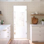 BUTCHER STRING RED AND WHITE ON IVORY Schumacher Wallpaper wallpaper - SKU 5014470