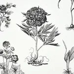 CABOT BOTANICAL LARGE IVORY Schumacher Wallpaper wallpaper - SKU 5010640
