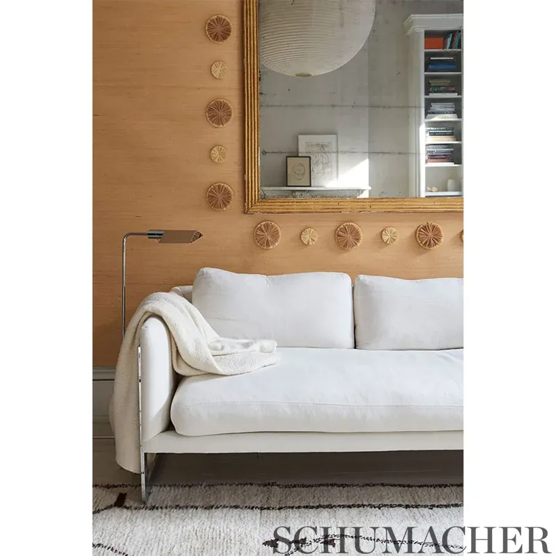 CAICOS SMALL - NATURAL Schumacher Wallpaper | Wallpaper Twin CAICOS SMALL NATURAL Schumacher Wallpaper wallpaper - SKU 5009980