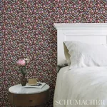CALICO MULTI ON BROWN Schumacher Wallpaper wallpaper - SKU 5013502