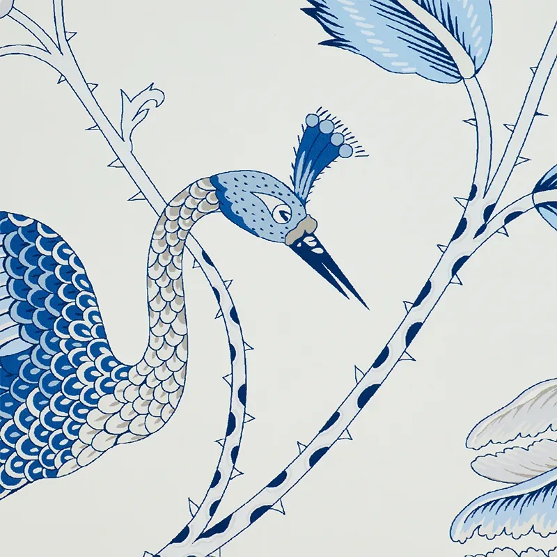 CAMPAGNE BLEU & GRIS Schumacher Wallpaper wallpaper - SKU 5010511