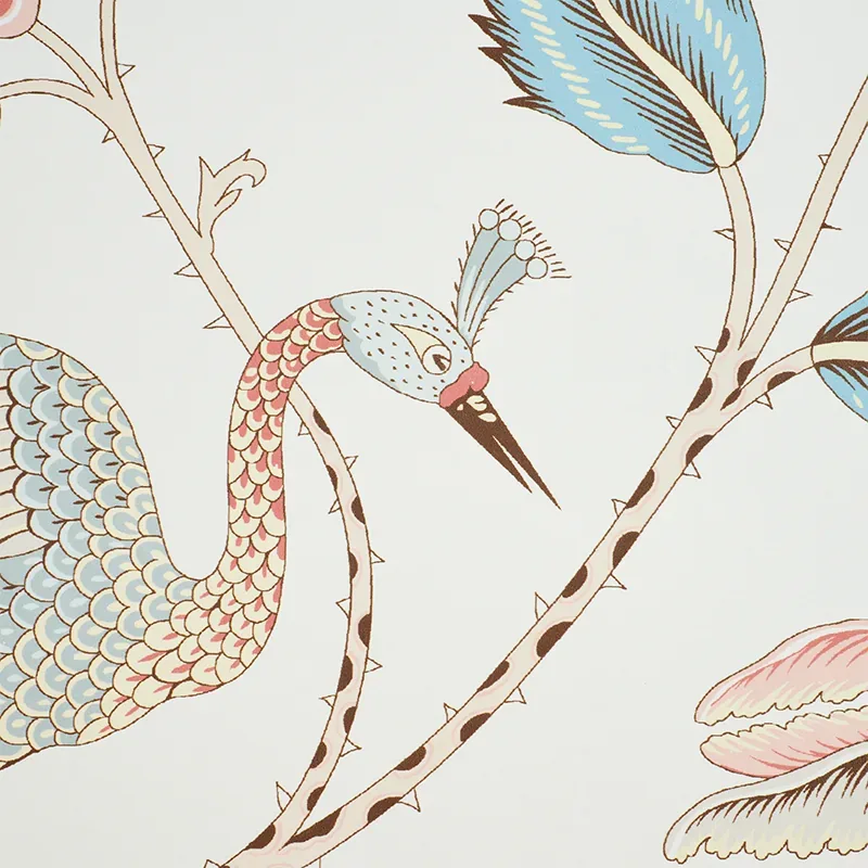 CAMPAGNE PEACOCK & ROUGE Schumacher Wallpaper wallpaper - SKU 5010512