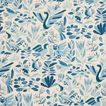 CANOPY - BLUE BIRDS Schumacher Wallpaper | Wallpaper Twins CANOPY BLUE BIRDS Schumacher Wallpaper wallpaper - SKU 5014830