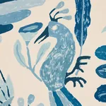 CANOPY - BLUE BIRDS Schumacher Wallpaper | Wallpaper Twins CANOPY BLUE BIRDS Schumacher Wallpaper wallpaper - SKU 5014830
