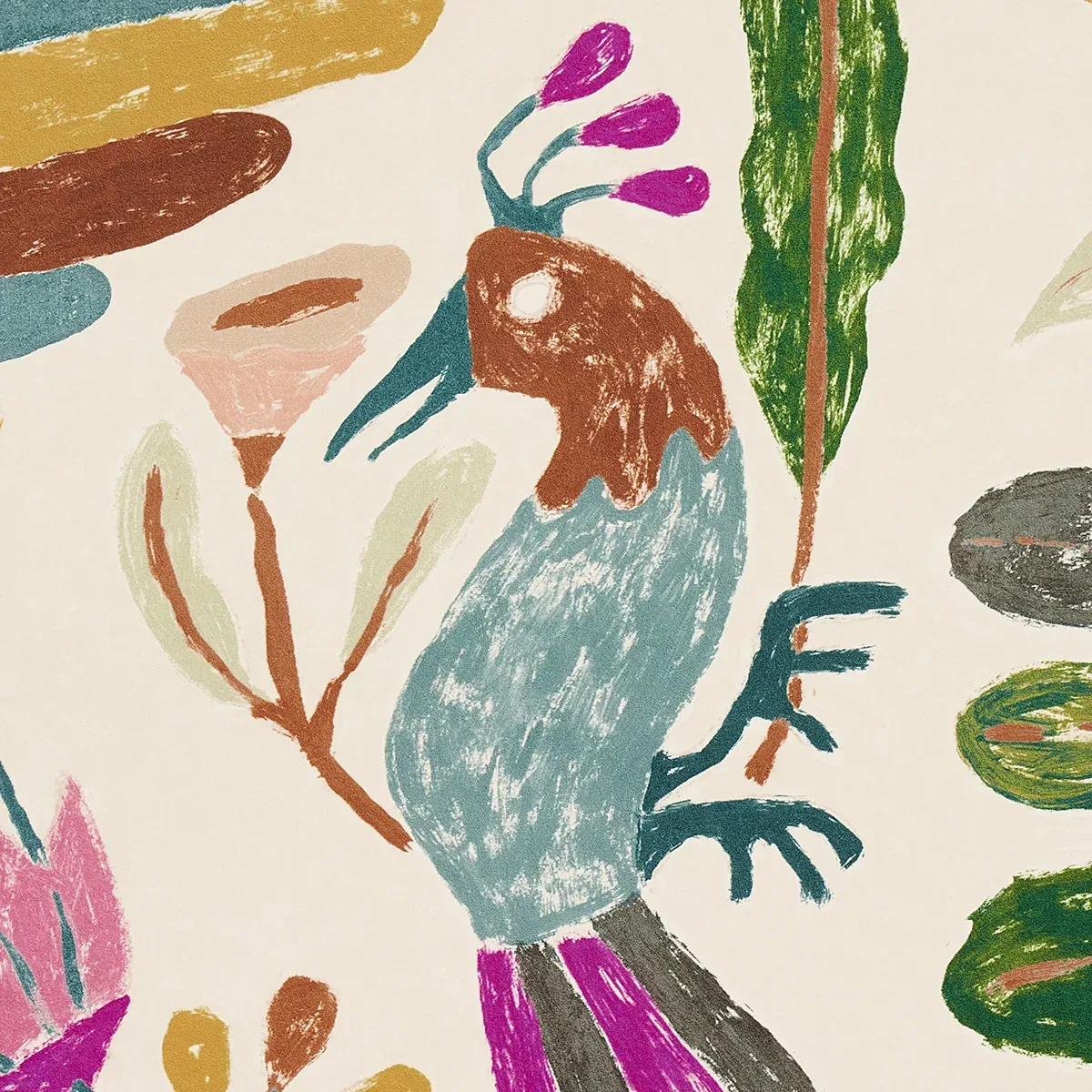 CANOPY MULTI BIRDS Schumacher Wallpaper wallpaper - SKU 5014831