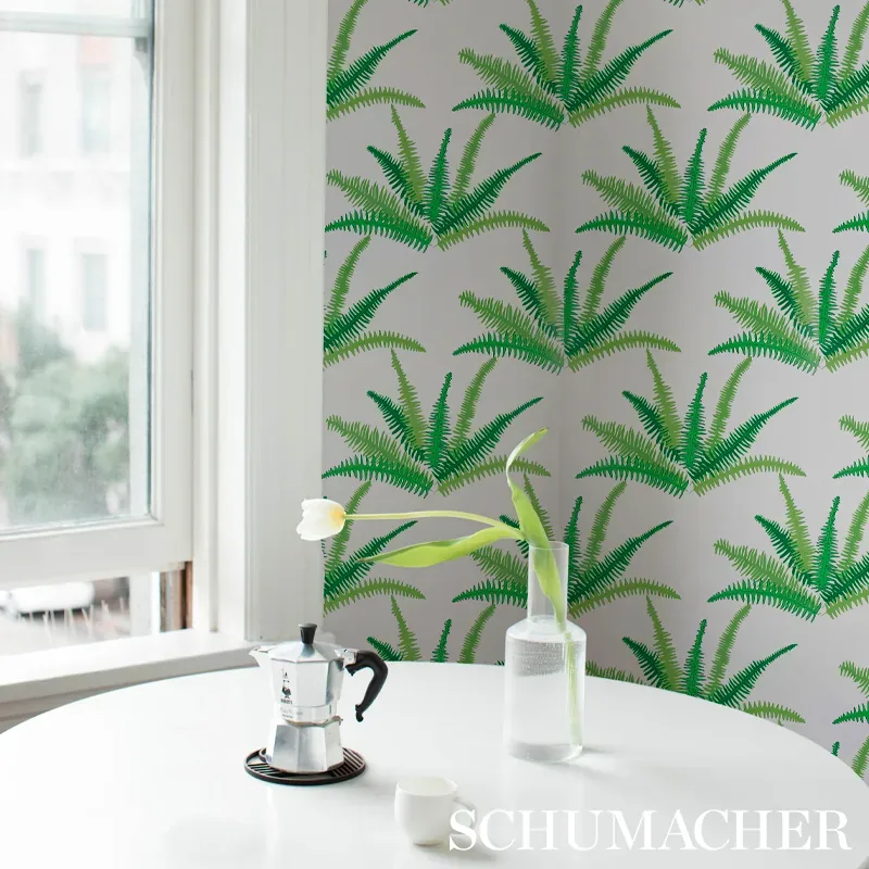 CANYON FERNS JUNGLE Schumacher Wallpaper wallpaper - SKU 5012621