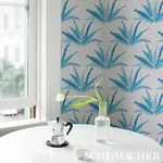 CANYON FERNS - LAGOON Schumacher Wallpaper | Wallpaper Twins CANYON FERNS LAGOON Schumacher Wallpaper wallpaper - SKU 5012620