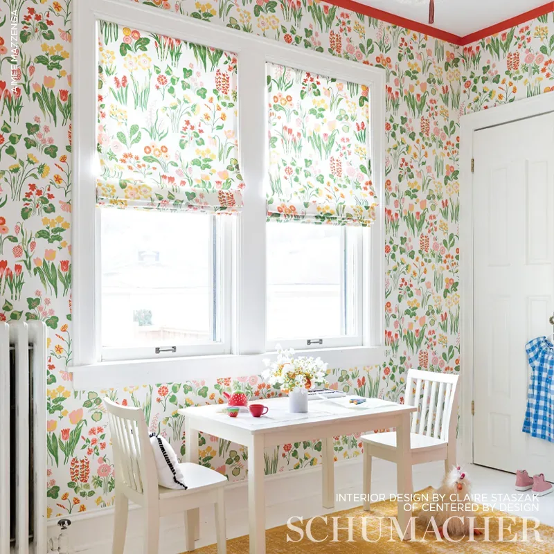 CARLY - PINK Schumacher Wallpaper | Wallpaper Twins CARLY PINK Schumacher Wallpaper wallpaper - SKU 5010770