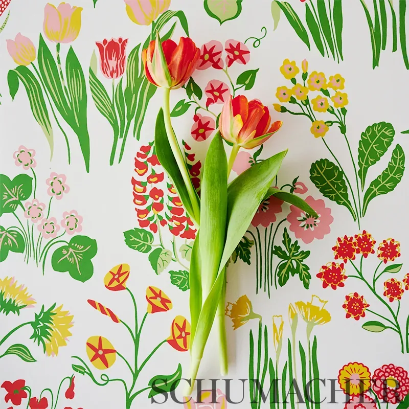 CARLY - PINK Schumacher Wallpaper | Wallpaper Twins CARLY PINK Schumacher Wallpaper wallpaper - SKU 5010770
