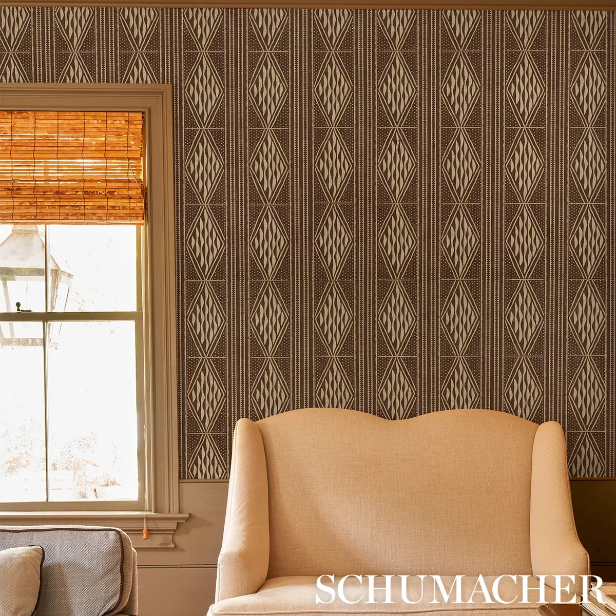 CASSAVA TOBACCO Schumacher Wallpaper wallpaper - SKU 5015420