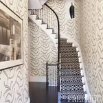 CATERPILLAR LEAF - BLACK AND CREAM Schumacher Wallpaper | Wa CATERPILLAR LEAF BLACK AND CREAM Schumacher Wallpaper wallpaper - SKU 5014530
