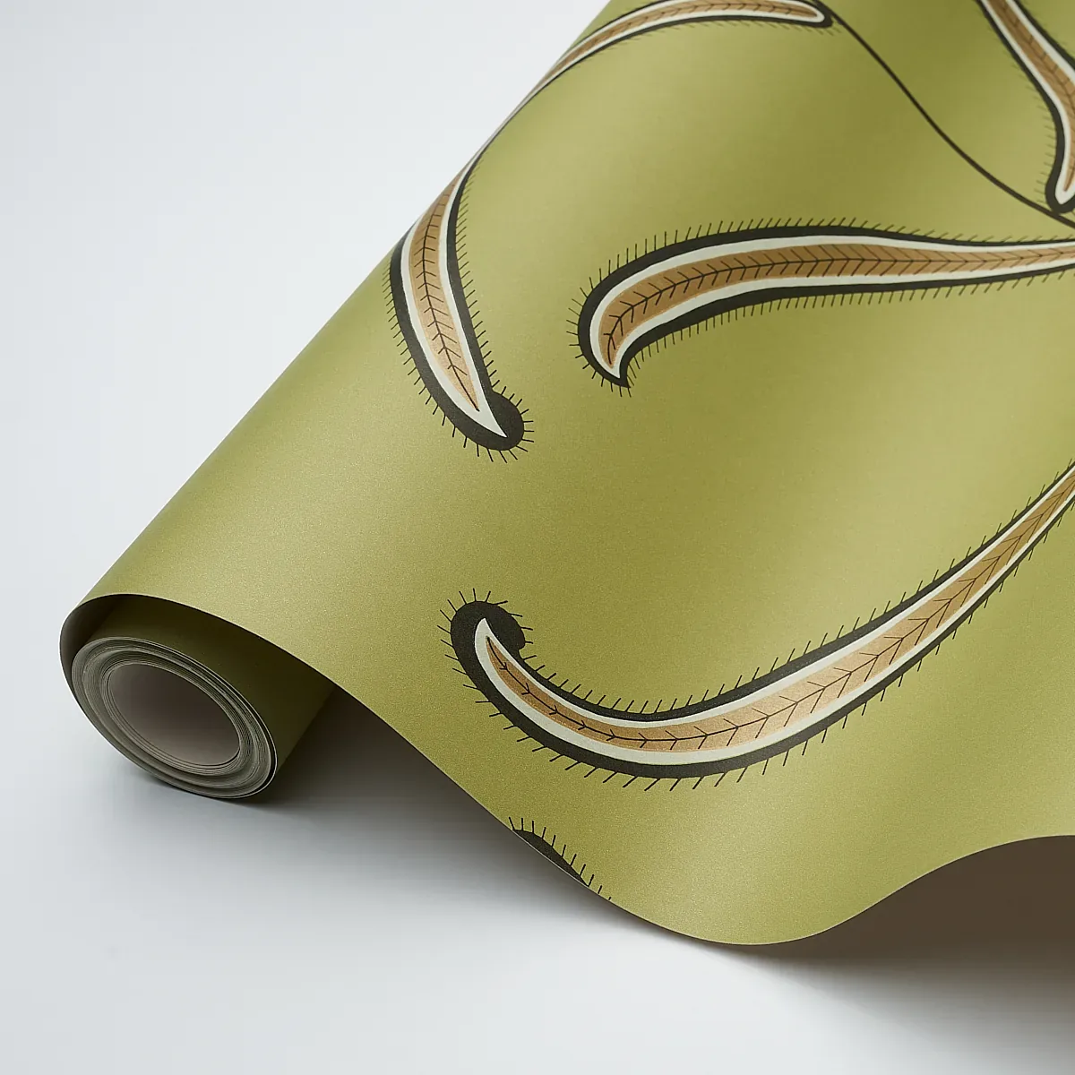 CATERPILLAR LEAF - MEADOW GREEN Schumacher Wallpaper | Wallp CATERPILLAR LEAF MEADOW GREEN Schumacher Wallpaper wallpaper - SKU 5014531