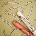 CATERPILLAR LEAF - TOMATO Schumacher Wallpaper | Wallpaper T CATERPILLAR LEAF TOMATO Schumacher Wallpaper wallpaper - SKU 5014532