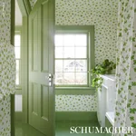 CELIA CLOVER - IVORY Schumacher Wallpaper | Wallpaper Twins CELIA CLOVER IVORY Schumacher Wallpaper wallpaper - SKU 5016770