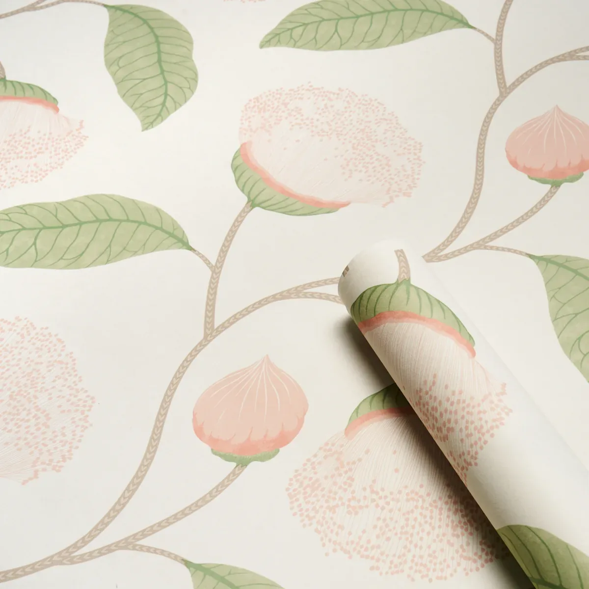 CELINDA BLUSH Schumacher Wallpaper wallpaper - SKU 5016360